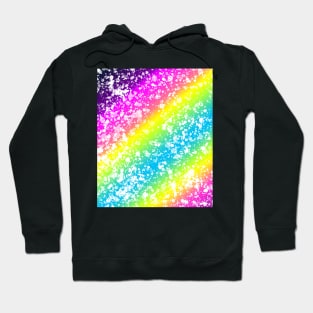 Diagonal Rainbow Pattern with splash Hoodie